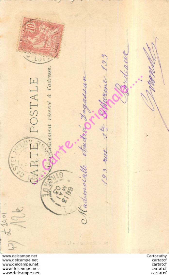 47.  BARBASTE .  L'Eglise .  CPA Animée . - Other & Unclassified