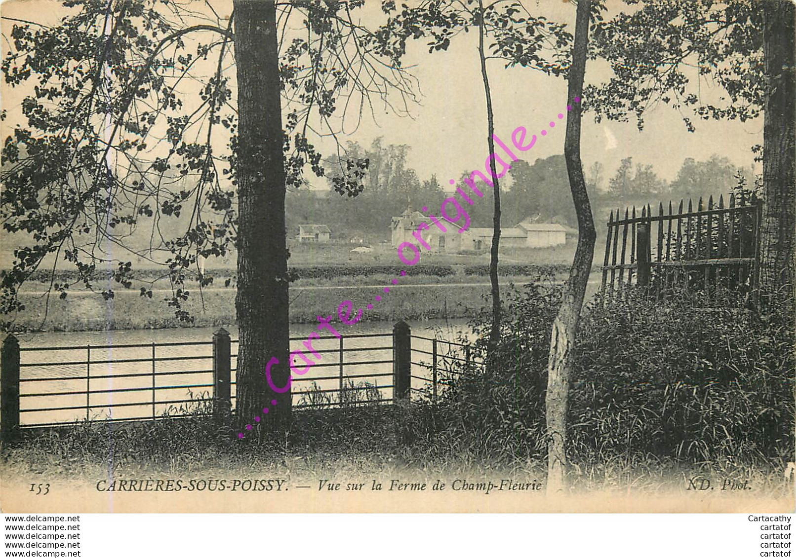 78.  CARRIERES SOUS POISSY .   Vue Sur La Ferme De Champ Fleurie . - Carrieres Sous Poissy