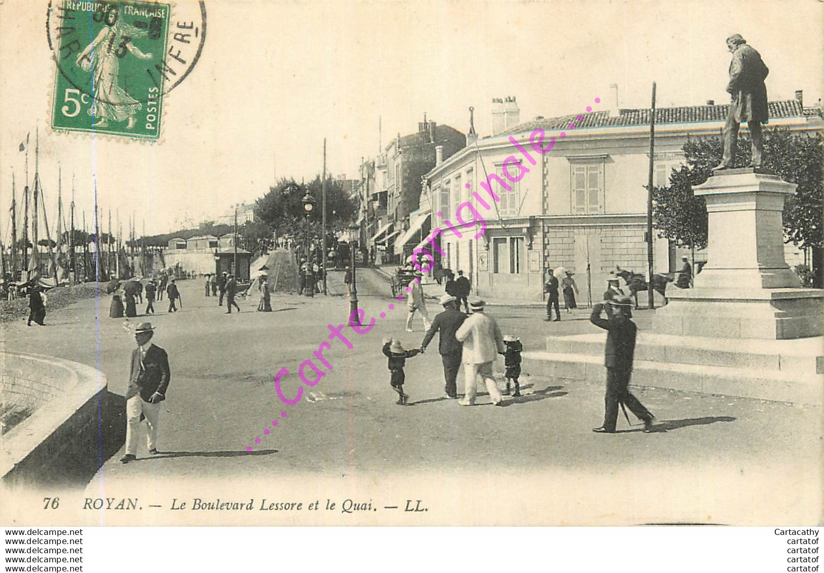 17.  ROYAN .  Le Boulevard Lessore Et Le Quai . - Royan