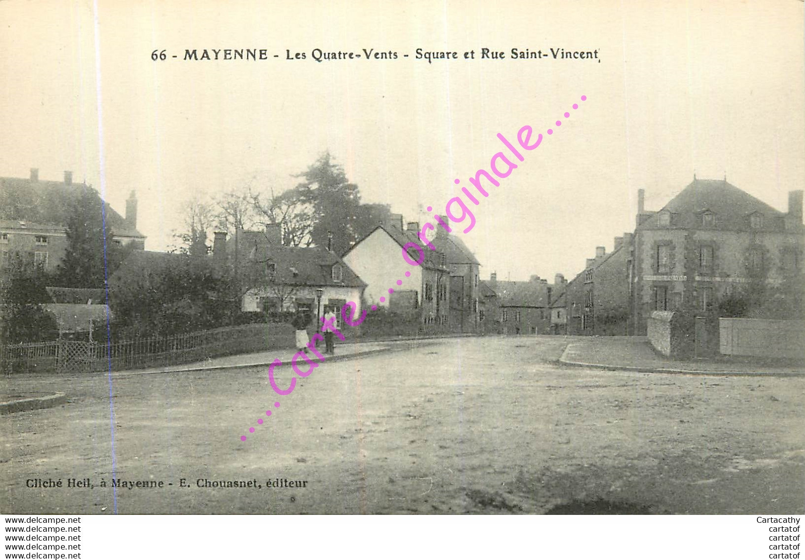 53.  MAYENNE .  Les Quatre Vents.  Square Et Rue St-Vincent . - Mayenne