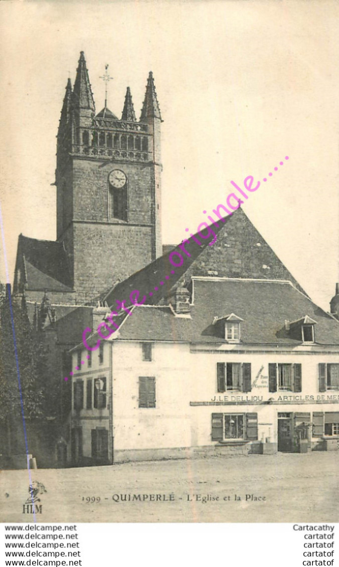 29.  QUIMPERLE .  Eglise Et Place . - Quimperlé