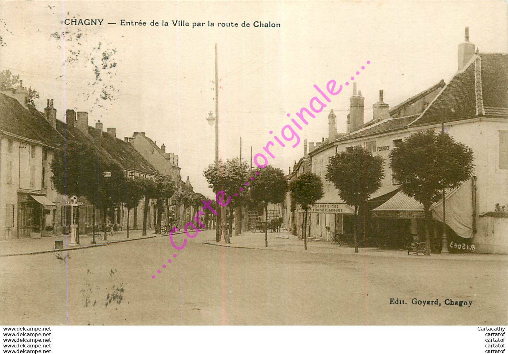 71.  CHAGNY .  Entrée De La Ville Par La Route De Chalon . - Chagny