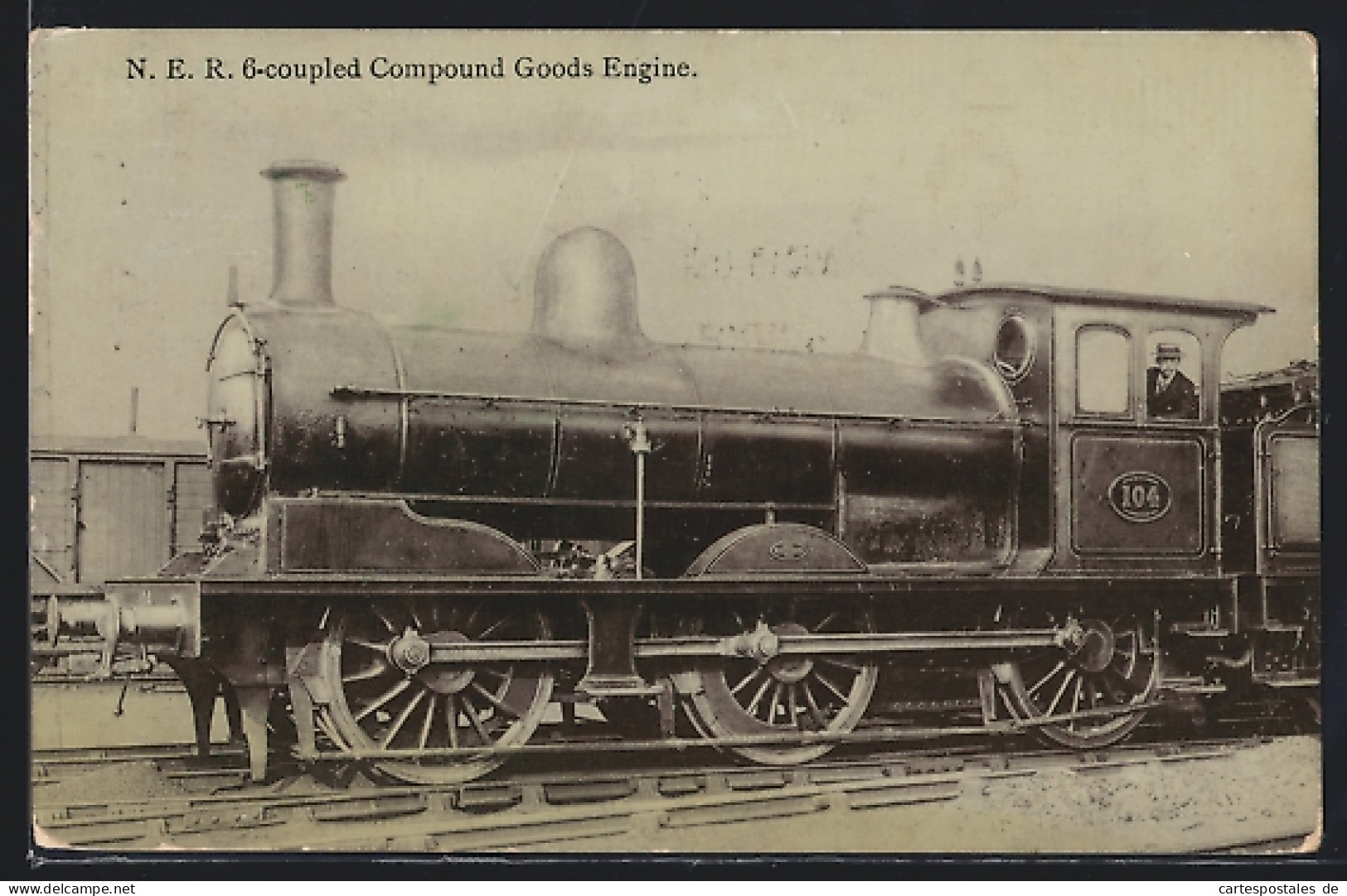 Pc N. E. R. 6-coupled Compound Goods Engine, Englische Eisenbahn  - Eisenbahnen