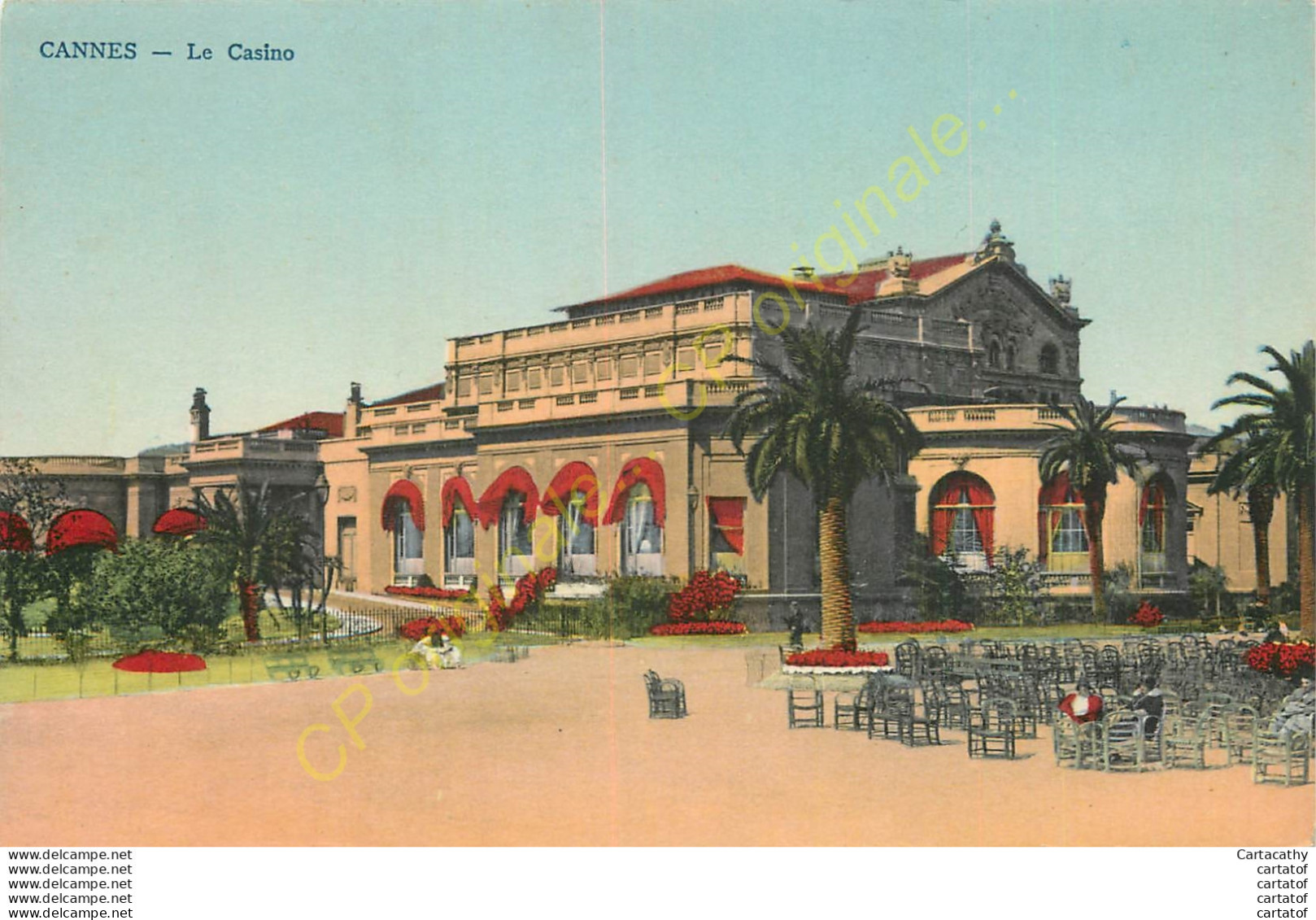 06.  CANNES .  Le Casino .  CPA Colorisée . - Cannes