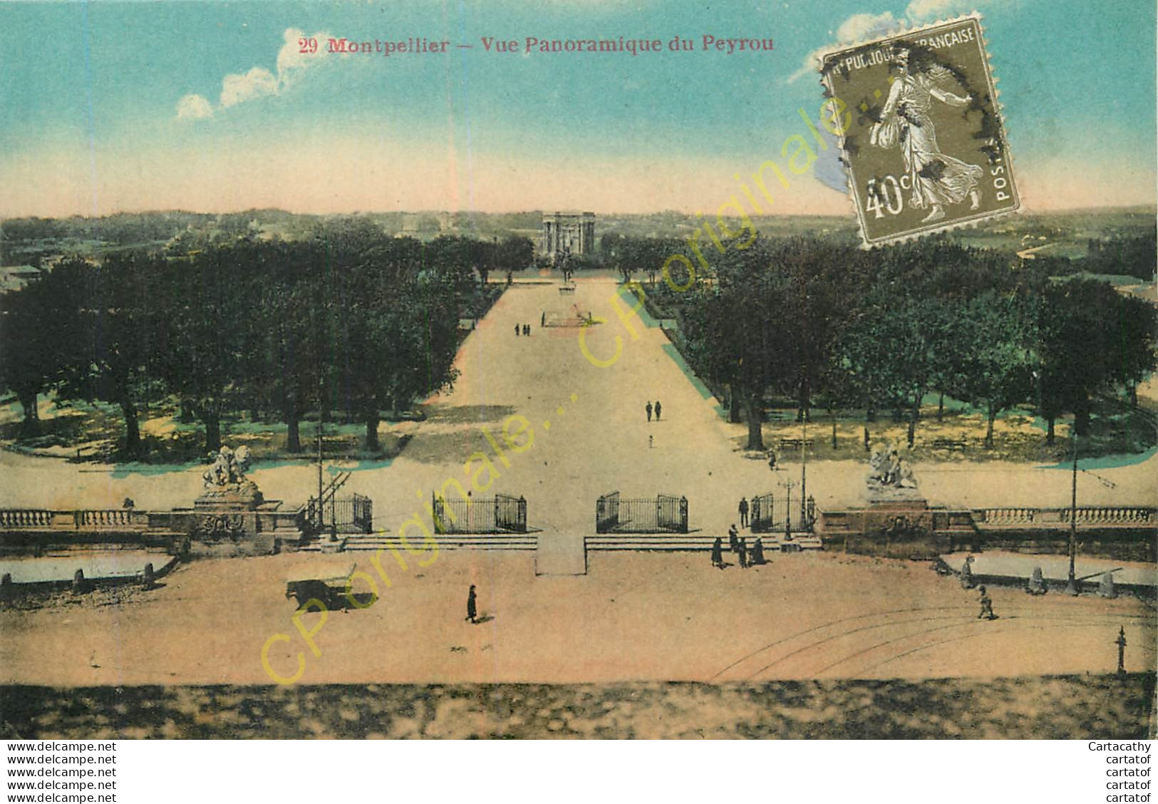 34.  MONTPELLIER . Vue Panoramique Du Peyrou . - Montpellier