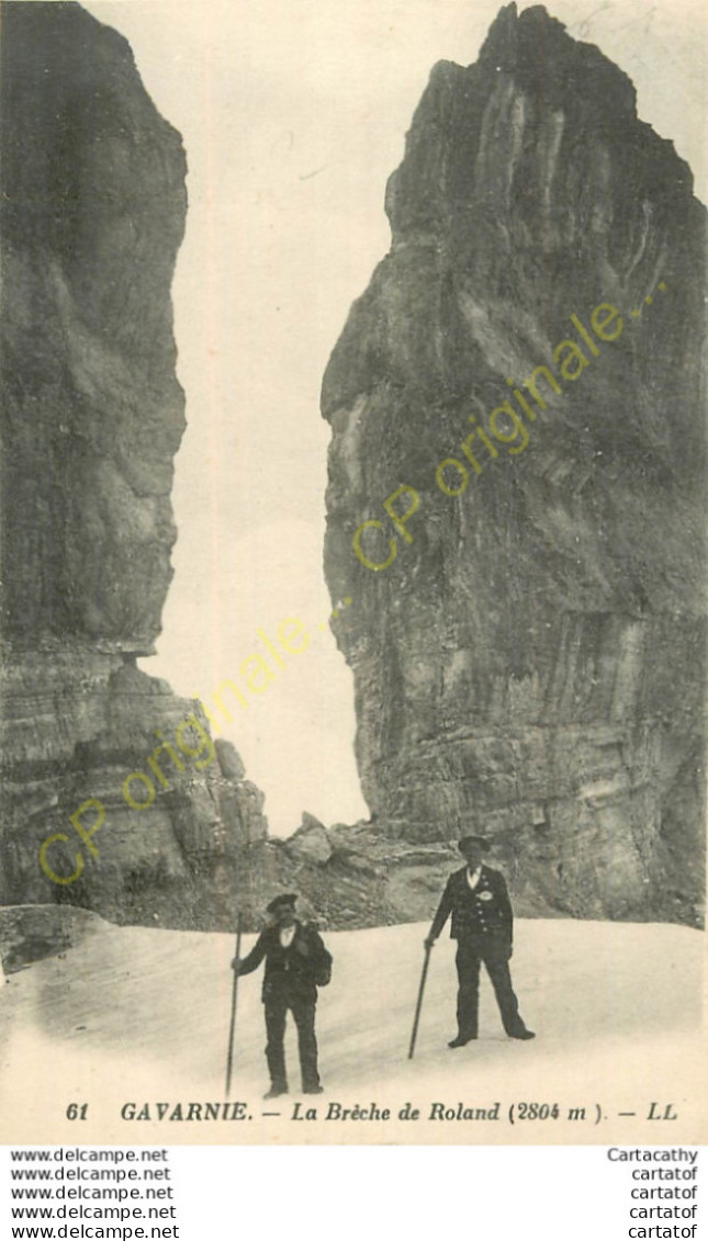 65.  GAVARNIE .  La Brèche De Roland .   CPA Animée ; - Gavarnie