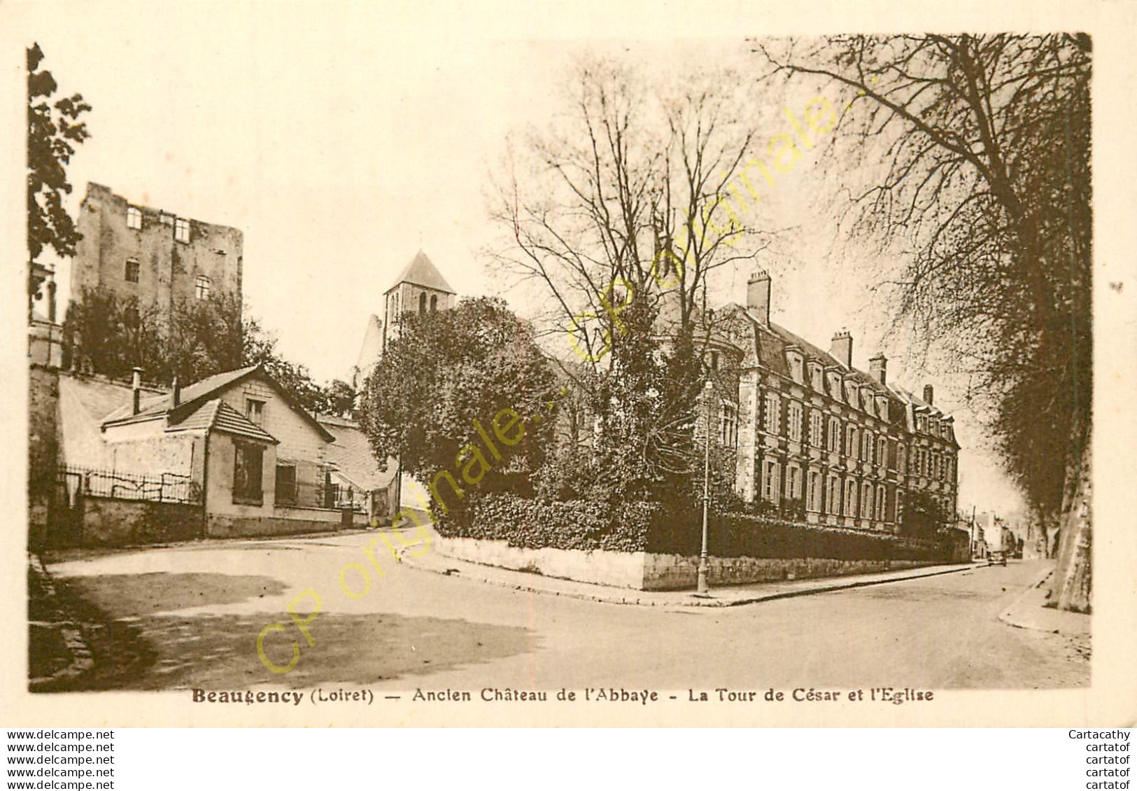 45.  BEAUGENCY . Ancien Château De L'Abbaye .  La Tour De César Et L'Eglise . - Beaugency