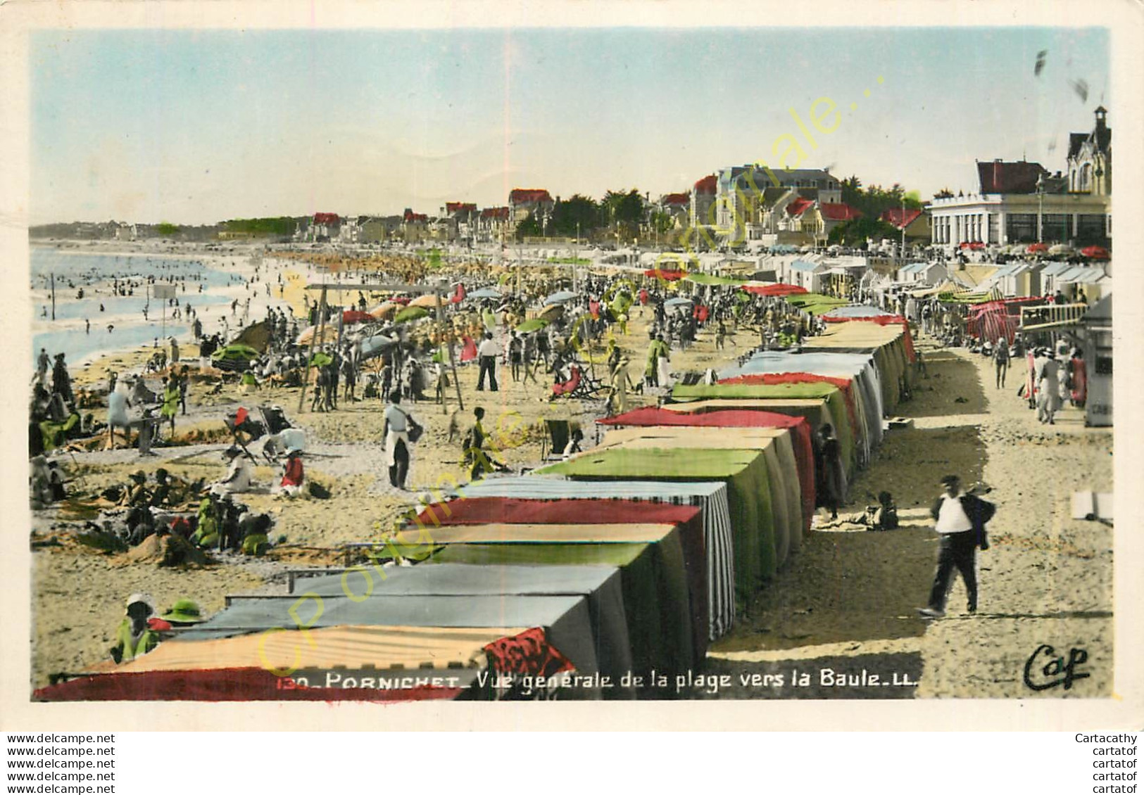 44.  PORNICHET .  Vue Générale De La Plage Vers La Baule . - Pornichet