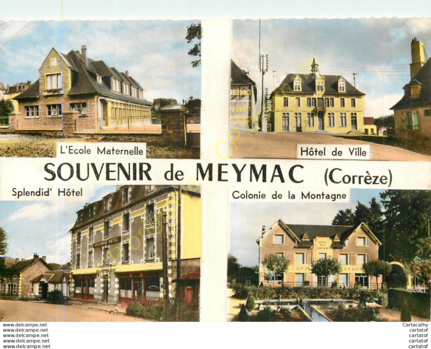 19.  SOUVENIR  De  MEYMAC .  CP Multivues . - Autres & Non Classés