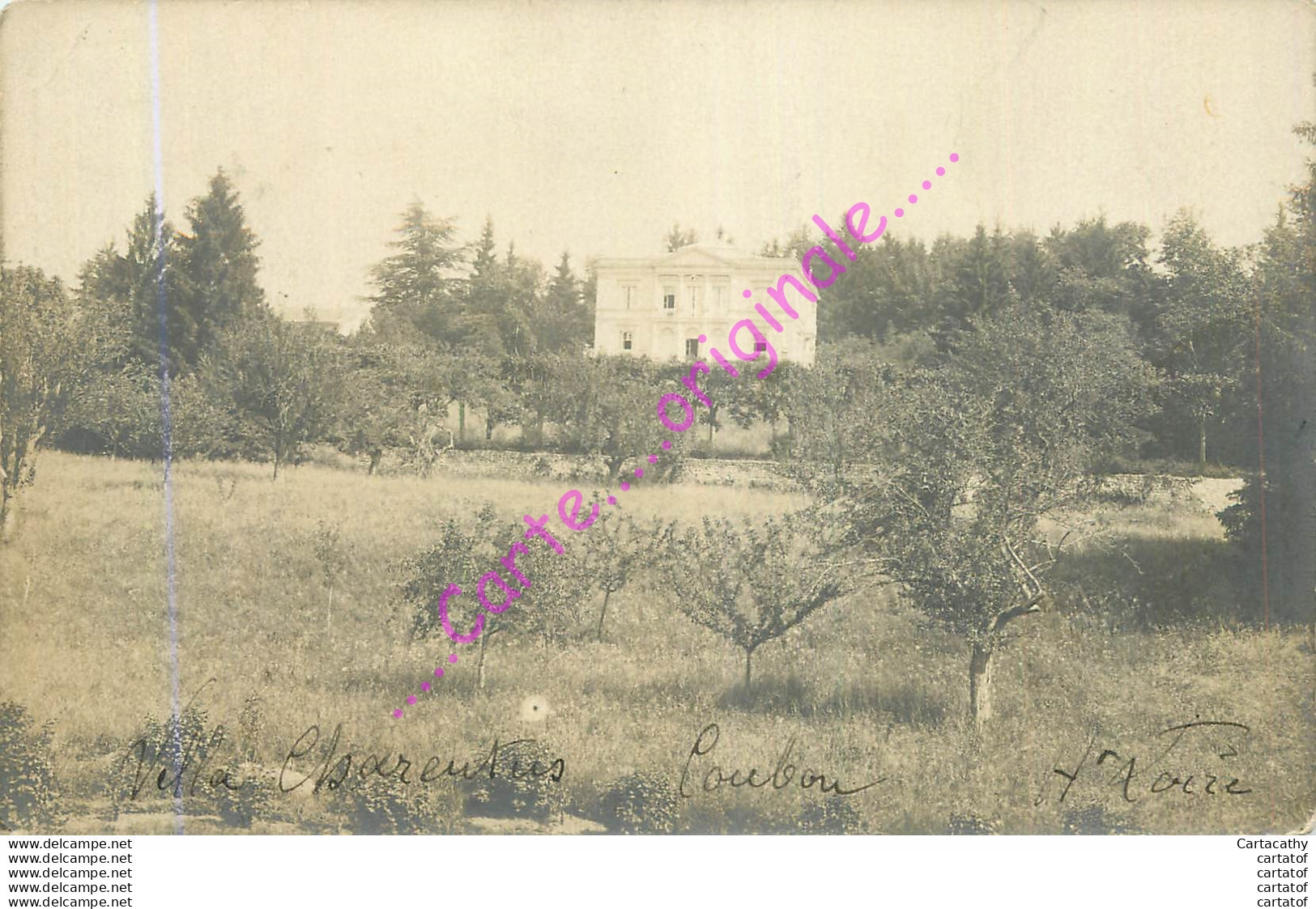 43.  PHOTO-CPA .  Villa Charentus à COUBON . - Sonstige & Ohne Zuordnung