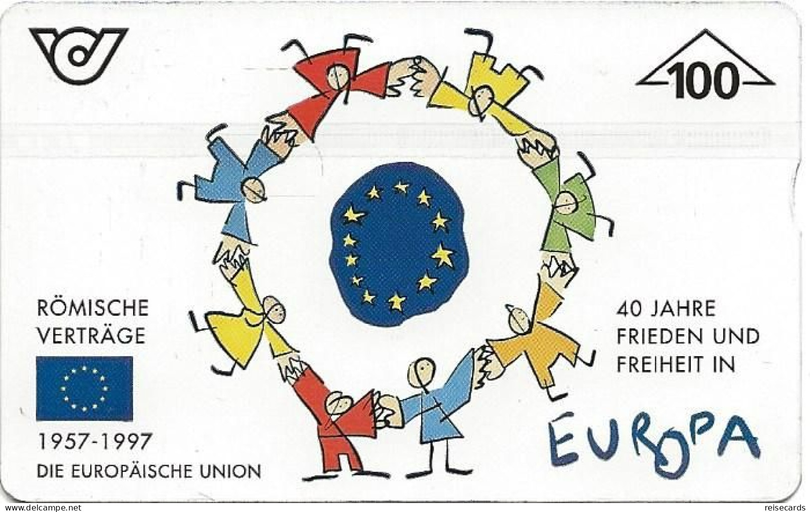 Austria: Telekom - 1997 704A Römische Verträge, Europäische Union - Austria