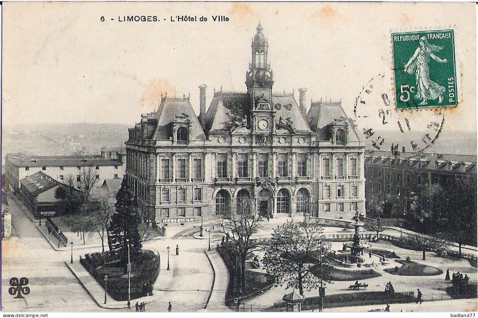 87 - LIMOGES - L'Hôtel De Ville - Limoges