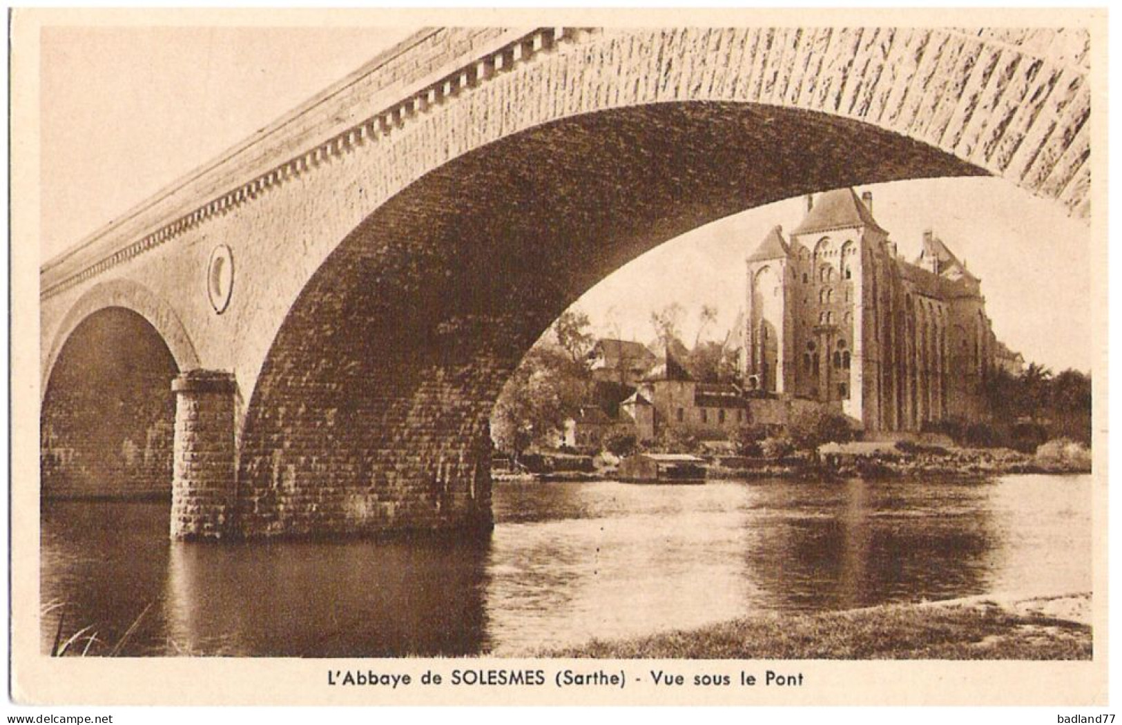 72 - L'Abbaye De Solesmes - Vue Sous Le Pont - Other & Unclassified