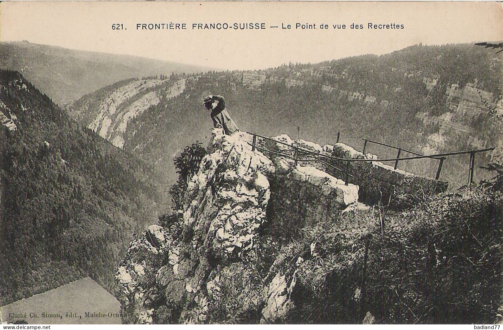 25 - Frontière Franco-suisse - Le Piont De Vue Des Recrettes - Sonstige & Ohne Zuordnung