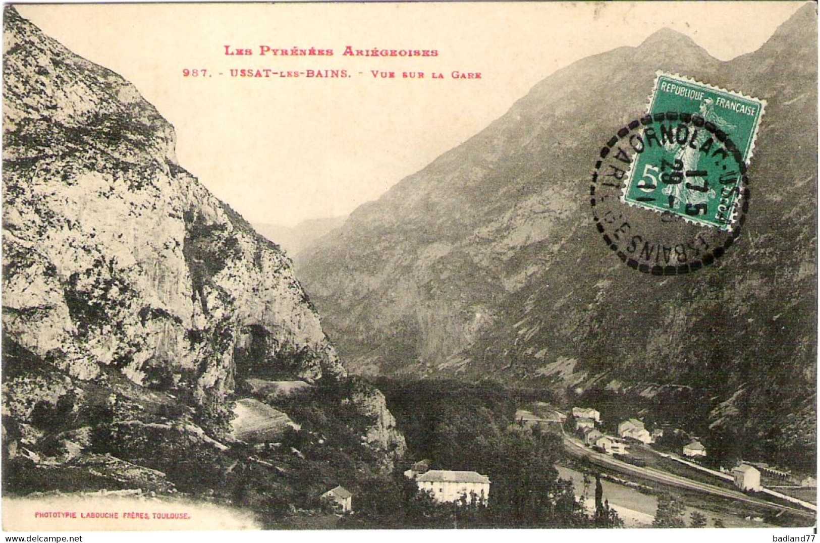 09 - USSAT-LES-BAINS - Vue Sur La Gare - Otros & Sin Clasificación