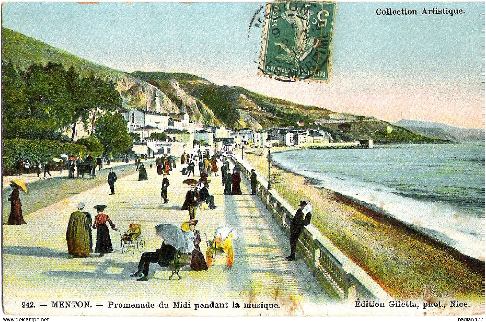 06 - MENTON - Promenade Du Midi Pendant La Musique - Menton