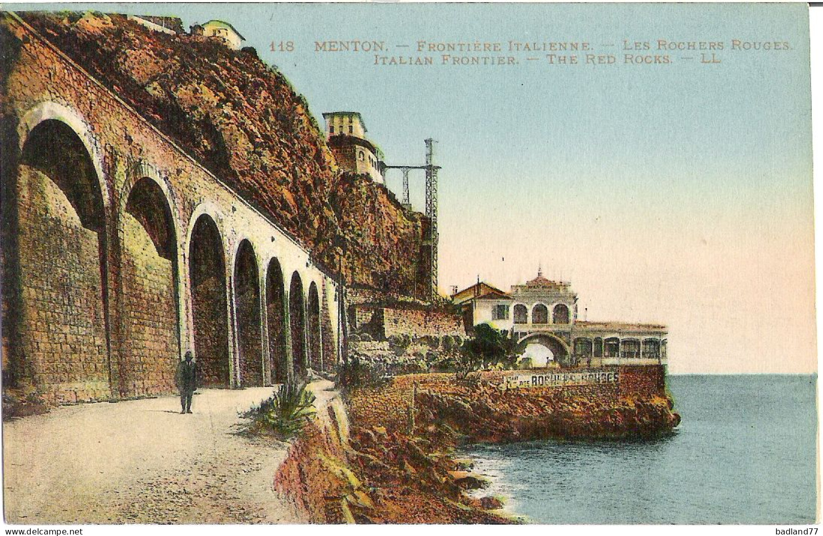 06 - MENTON - Frontière Italienne Les Rochers Rouges - Menton