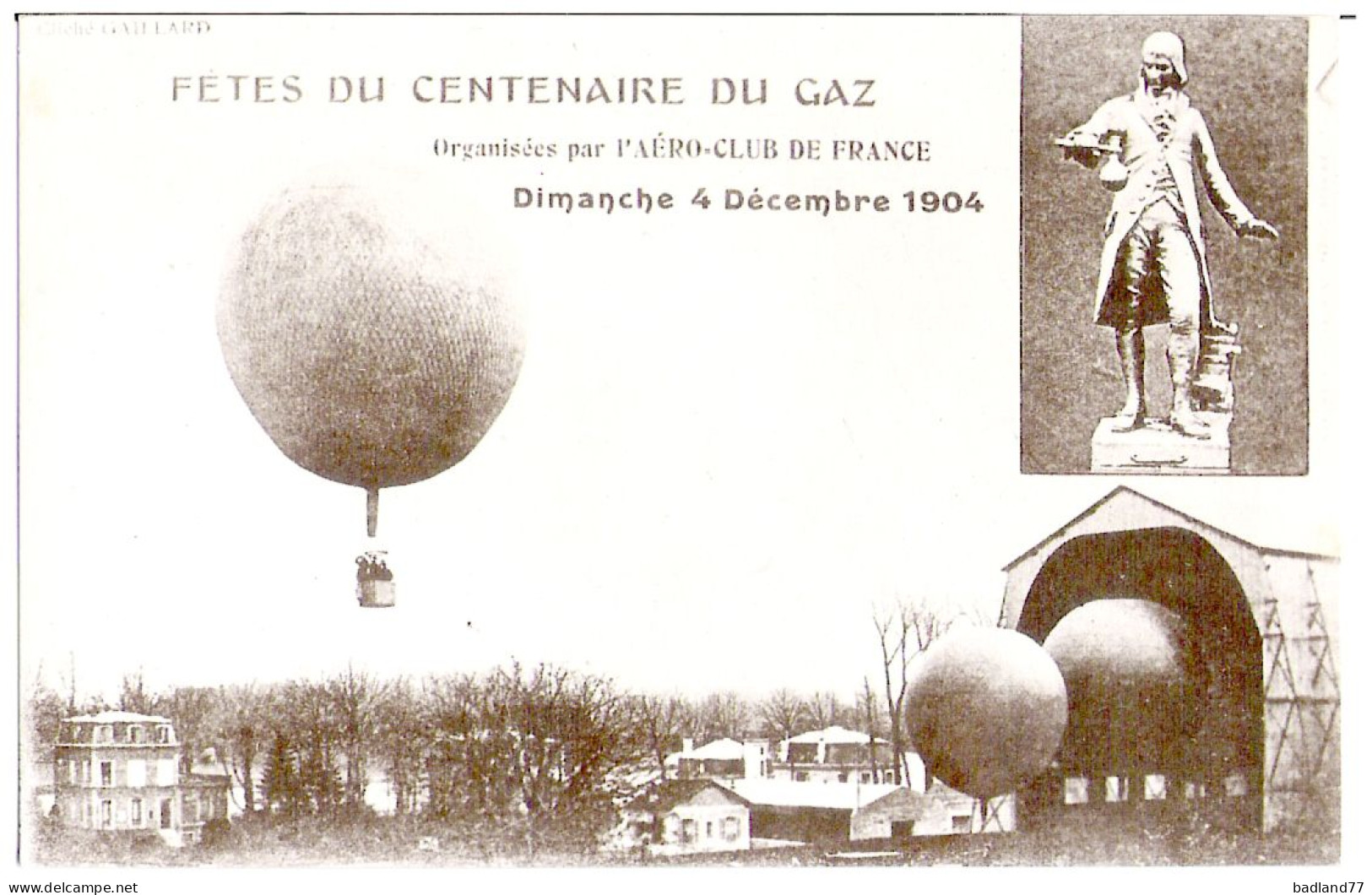 75 - Fête Du Centenaire Du Gaz - Sonstige & Ohne Zuordnung