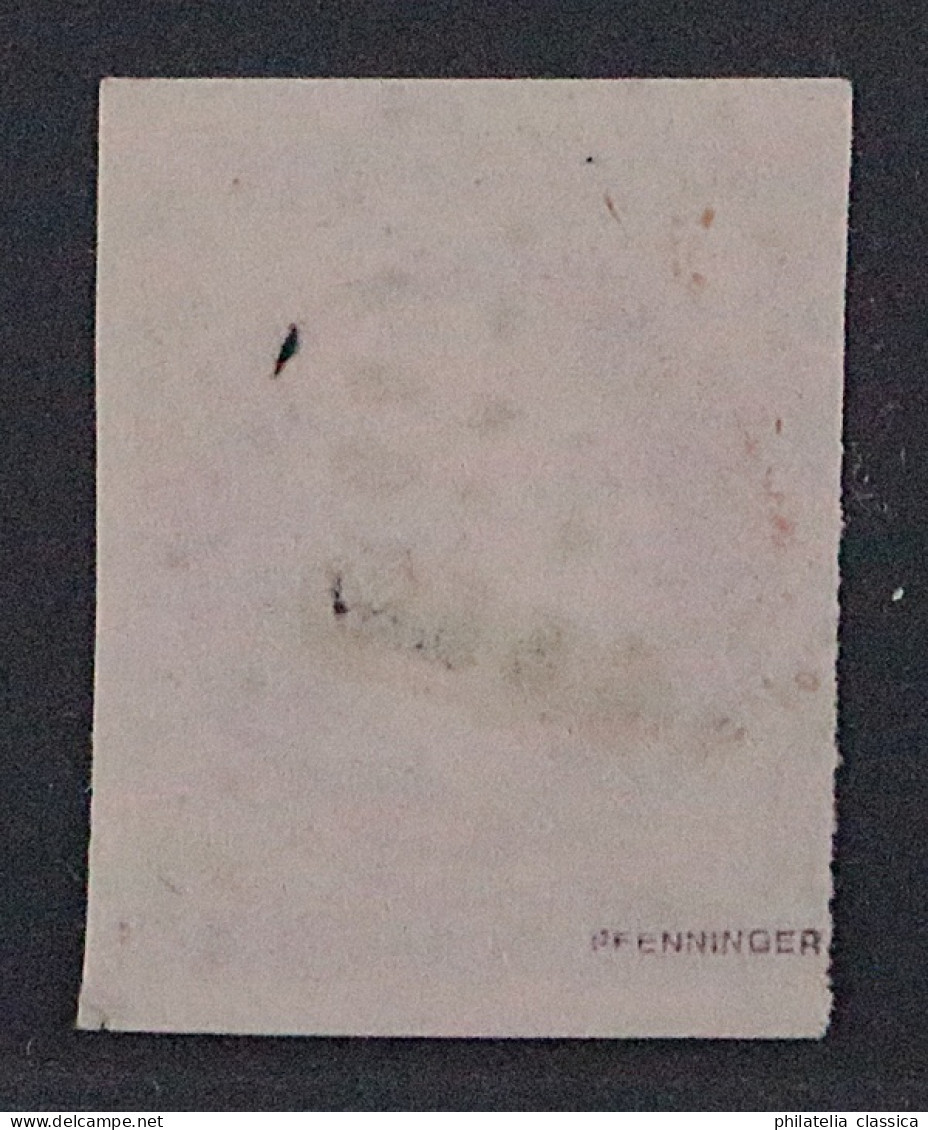 1853, FRANKREICH 17 A, Napoleon 1 Fr. Karmin, Sauber Gestempelt, Geprüft 4200,-€ - 1853-1860 Napoleon III