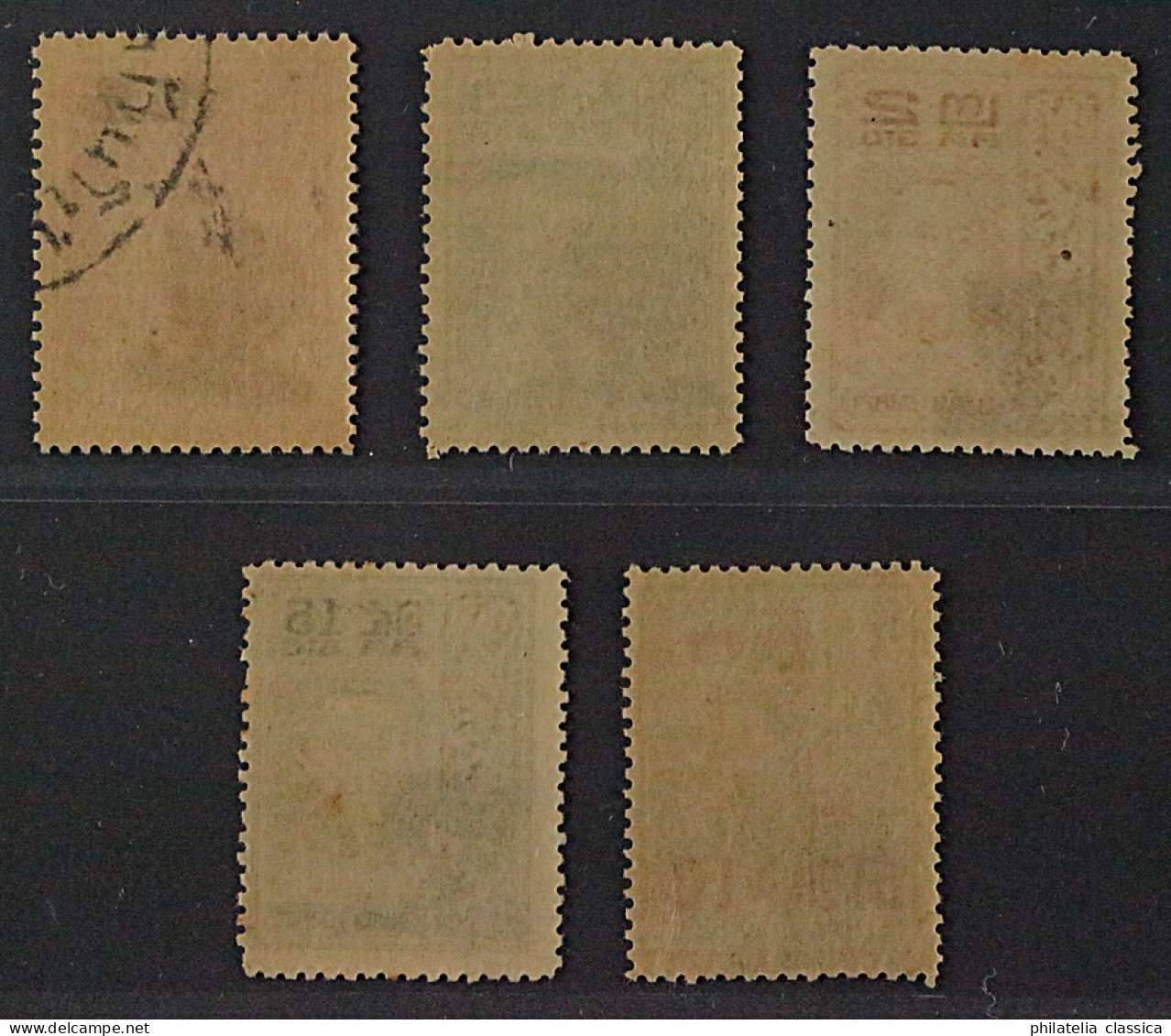 Thailand  152-56 ** 1922, Pfadfinder Tigerkopf-Aufdrucke, Postfrisch, KW 820,- € - Tailandia