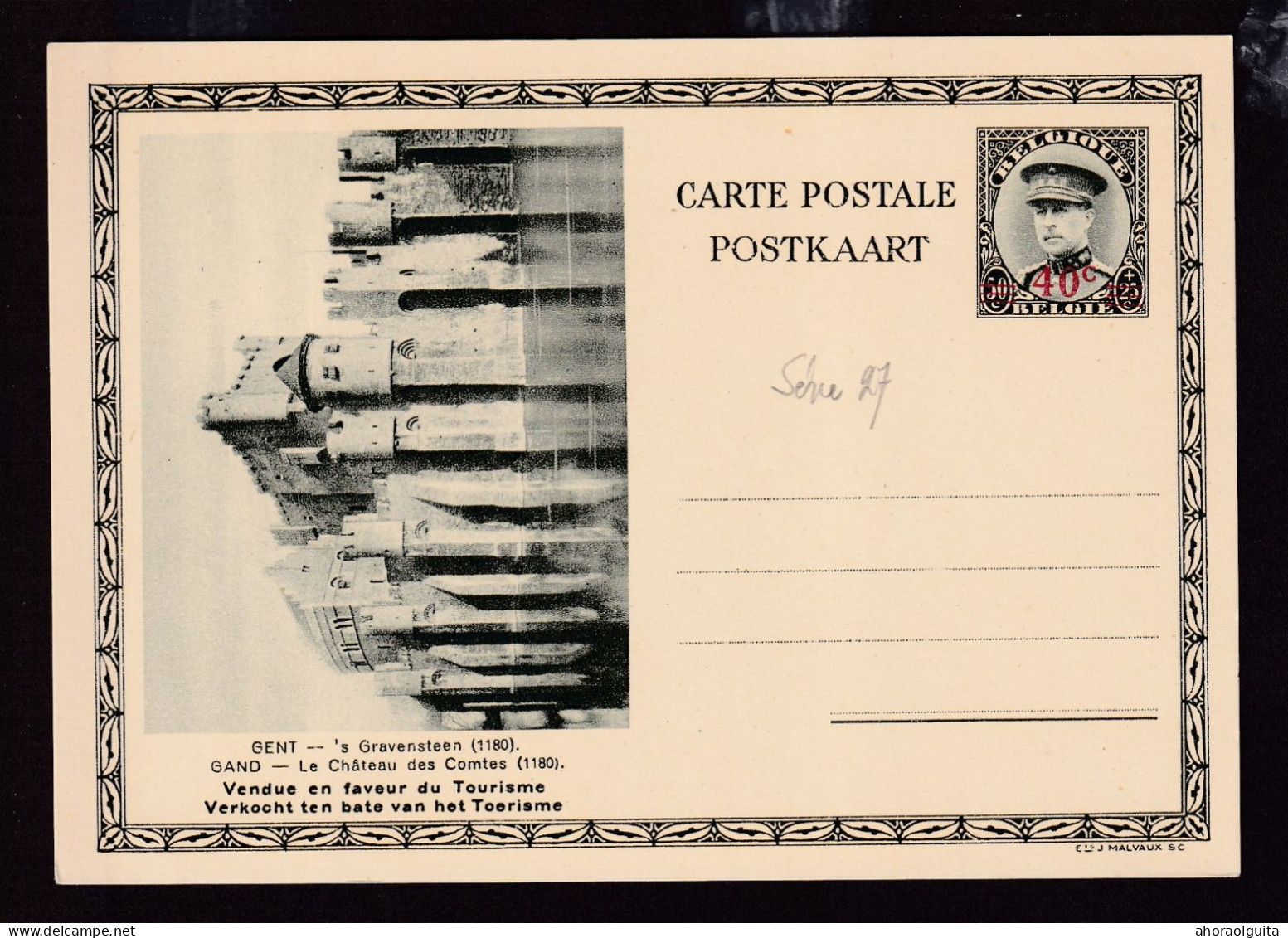 DDGG 254 -- Entier Illustré Képi Série No 27 - Gent/Gand - ETAT NEUF - Cartes Postales Illustrées (1971-2014) [BK]