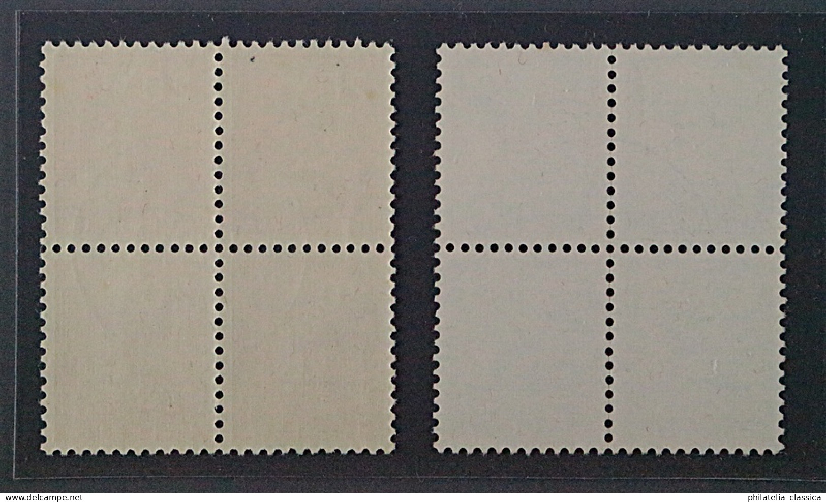 Schweiz  270+274 , Landschaften, Zentrisch Gestempelten Viererblocks, KW 170,- € - Used Stamps