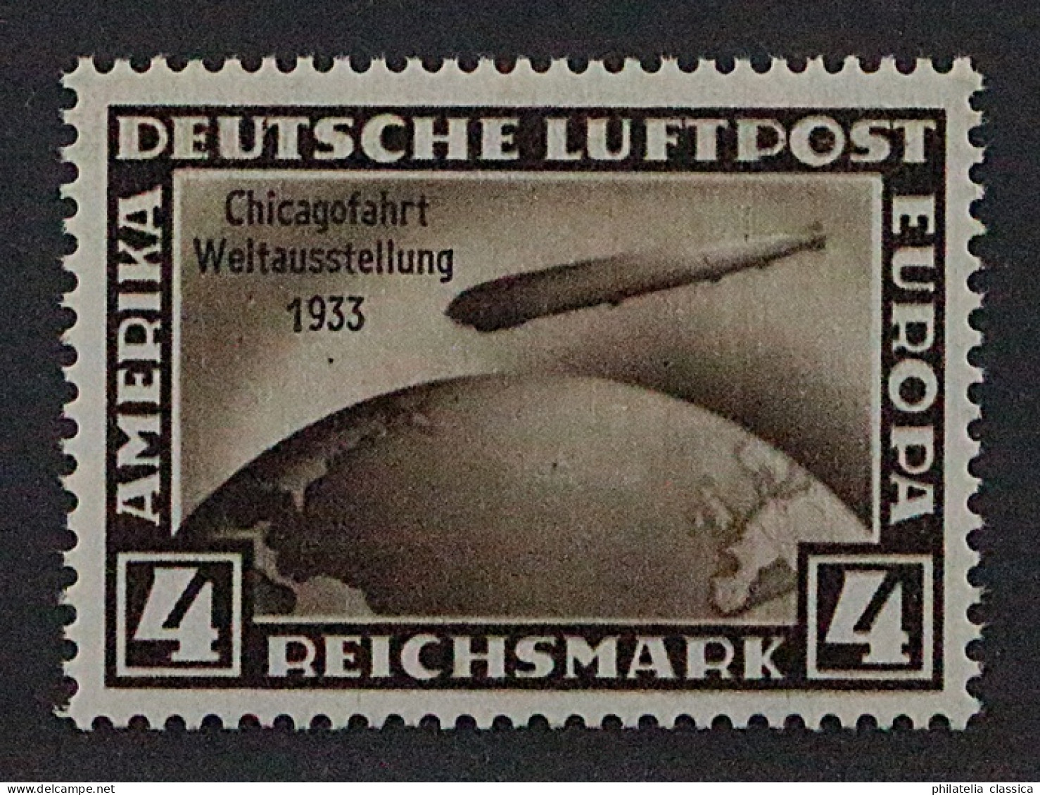 Dt. Reich  498 **  ZEPPELIN Chicagofahrt 4 RM, Fehlerfrei Postfrisch, KW 350,- € - Unused Stamps