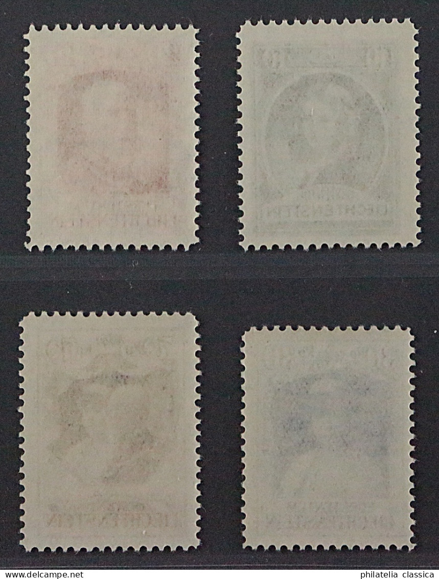 1929, LIECHTENSTEIN 90-93 ** Regierungsantritt, Komplett, Postfrisch, 90,-€ - Unused Stamps