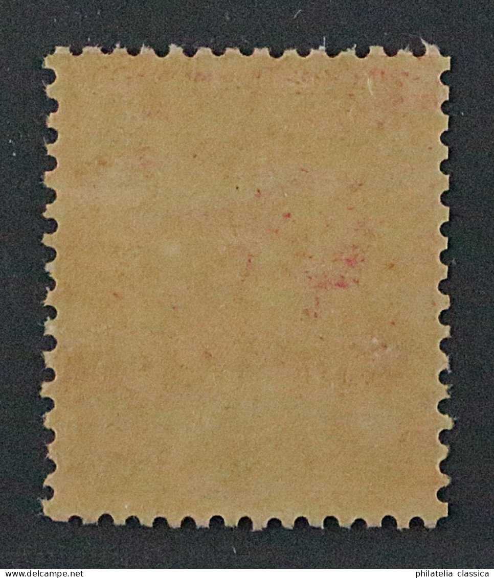 1891, MONAKO 21 A * Fürst Albert 5 Fr. Seltene Farbe, Originalgummi, 300,-€ - Unused Stamps