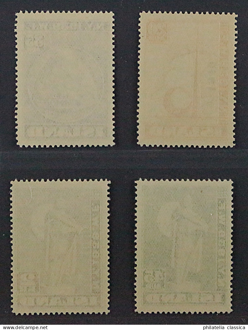 1940, ISLAND 218-21 ** Weltausstellung Aufdruck 1940, Postfrisch, 220,-€ - Unused Stamps