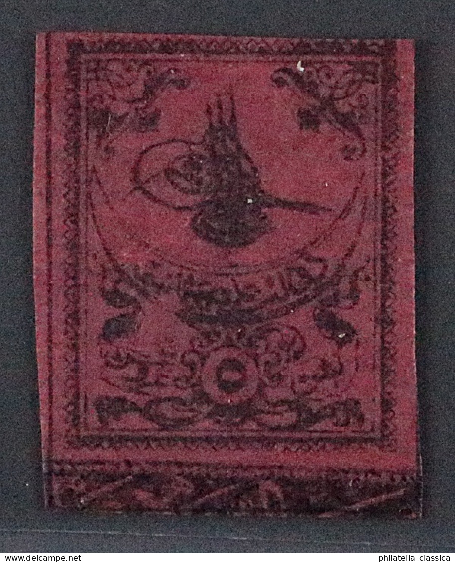 Türkei 4 II X B *  5 Ghr. Schwarz Auf Rot, Fast Postfrisch, Geprüft KW 400,- € - Unused Stamps