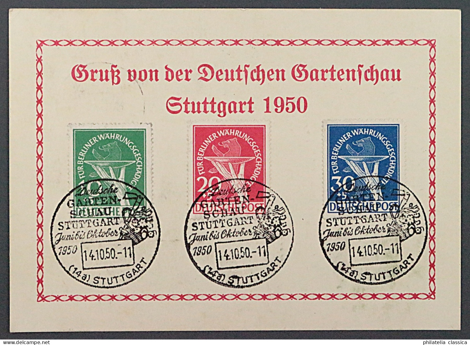 Berlin  68-70 I, Währungs-Satz + Plattenfehler Der 30 Pfg. Auf Karte, KW 870,- € - Cartas & Documentos