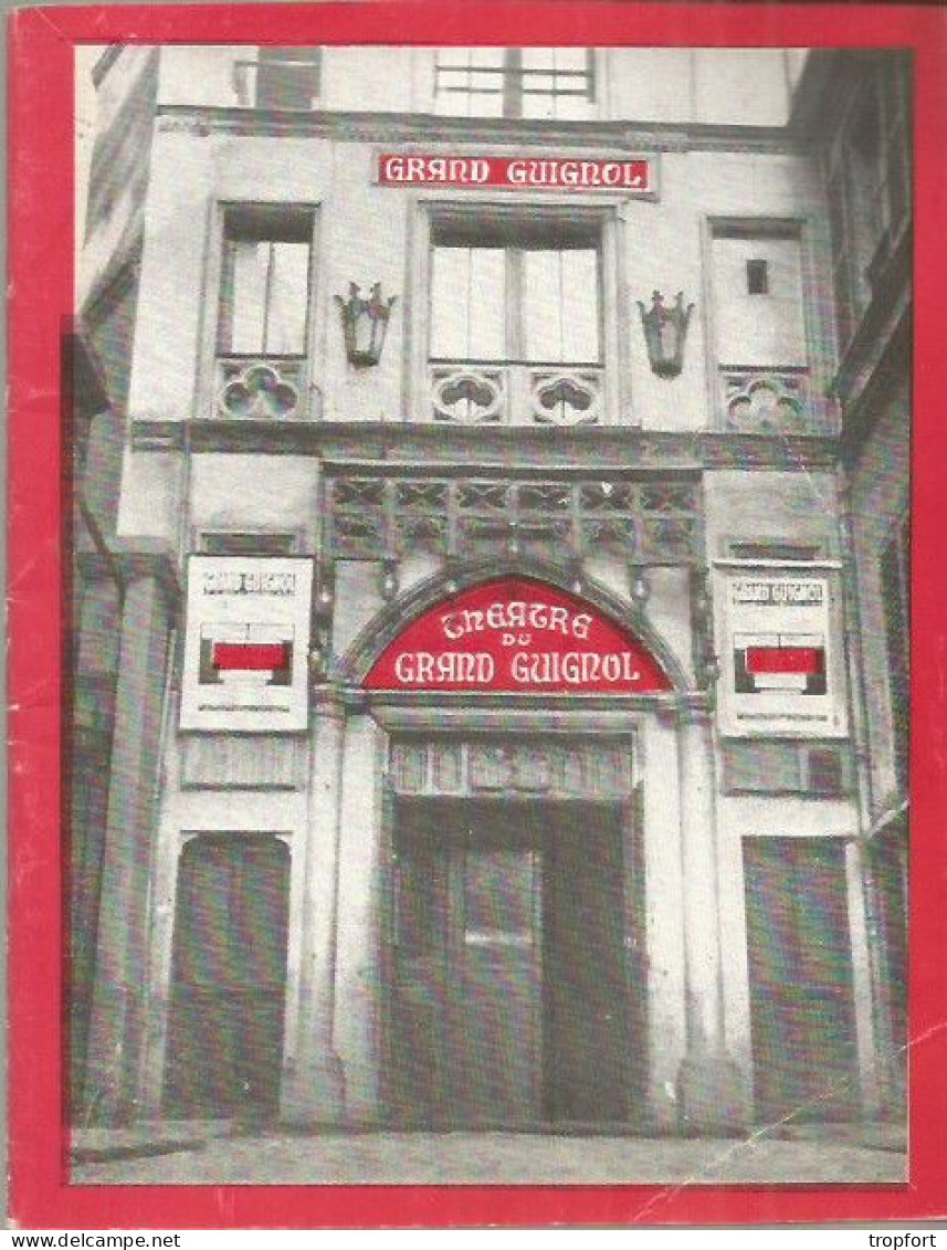 PROGRAMME Theatre Du GRAND GUIGNOL 1957  Horror  MACHARD - Programas