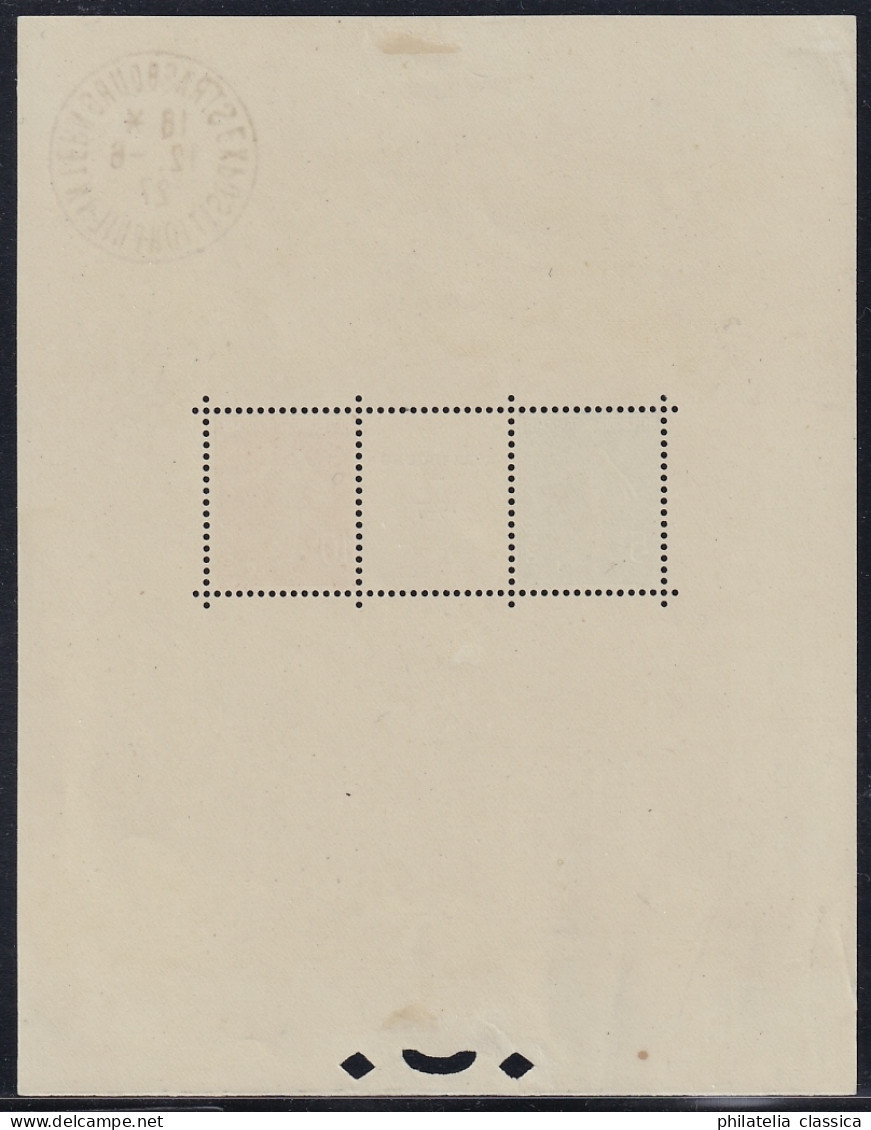 FRANKREICH  Bl. 2, Briefmarkenausstellung Straßburg-Block Gestempelt, 1100,-€ - Usados