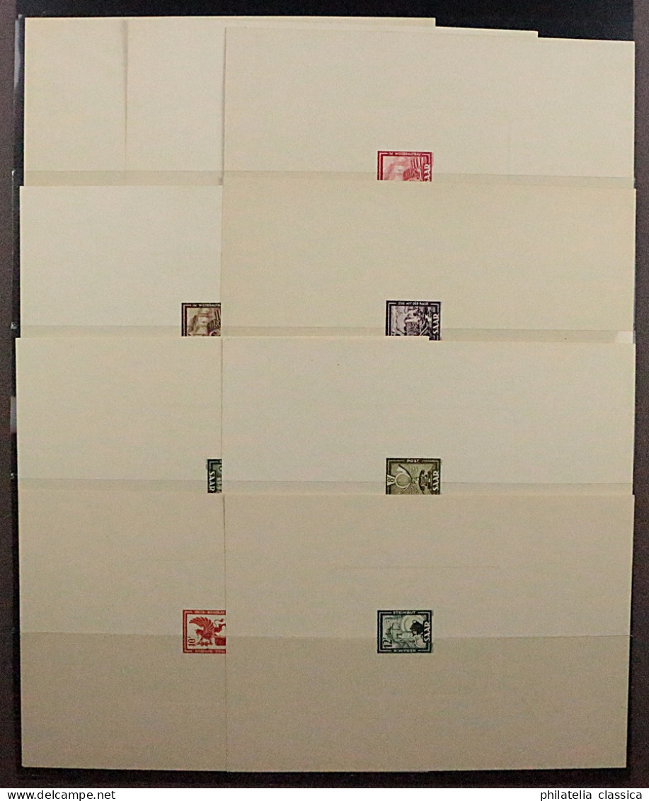 SAARLAND 272-88 M (*) MINISTERBLOCKS Komplette Serie, Winzige Auflage, 3950,-€ - Unused Stamps