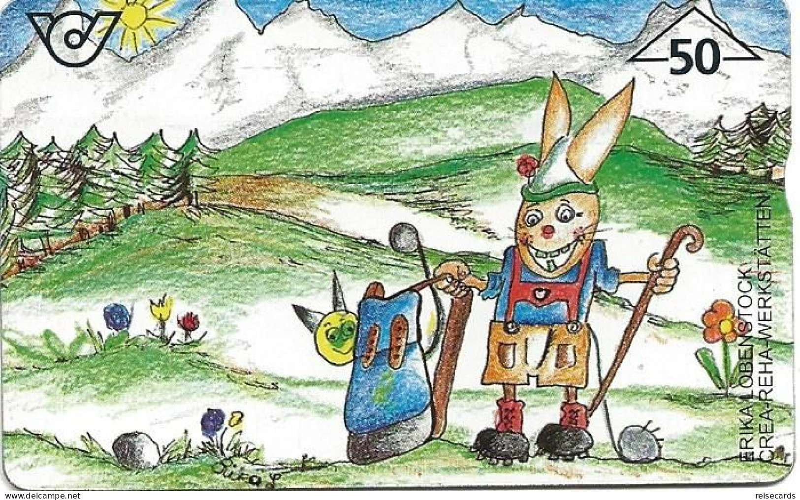 Austria: Telekom - 1997 700A Wanderer Hase - Autriche