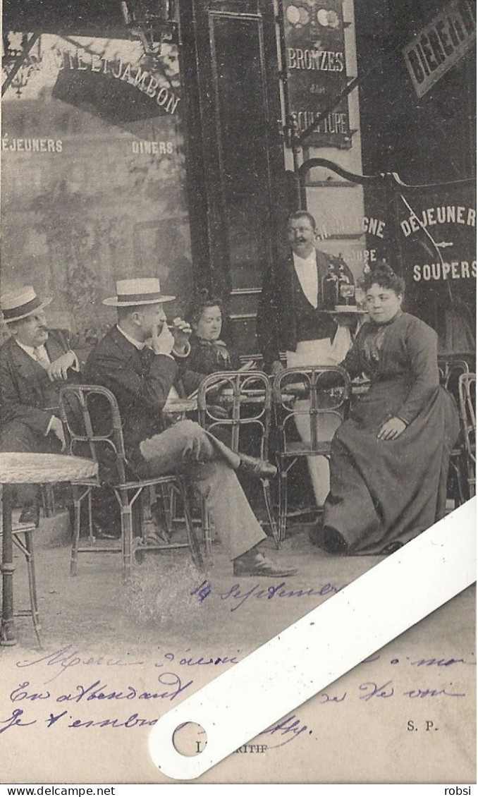 75 Paris, édition S.P. (rare), Petits Métiers, L'Apéritif, D5018 - Straßenhandel Und Kleingewerbe