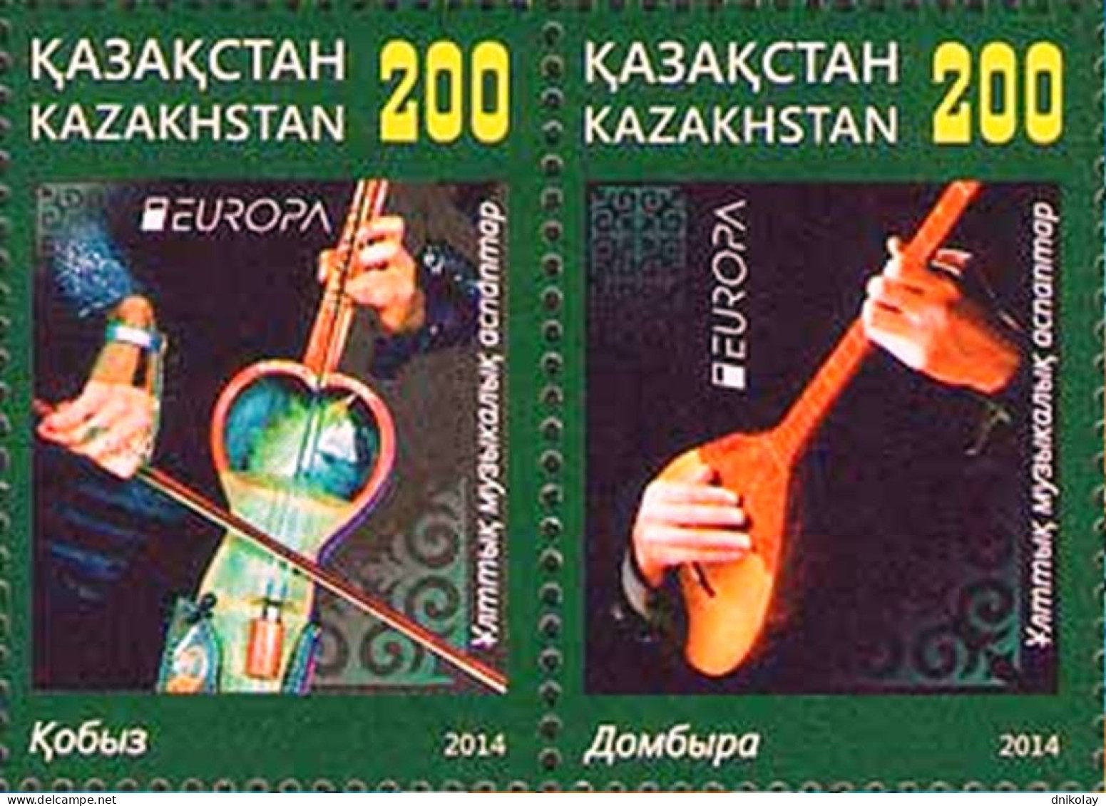 2015 880 Kazakhstan EUROPA Stamps 2014 - Musical Instruments MNH - Kazakhstan