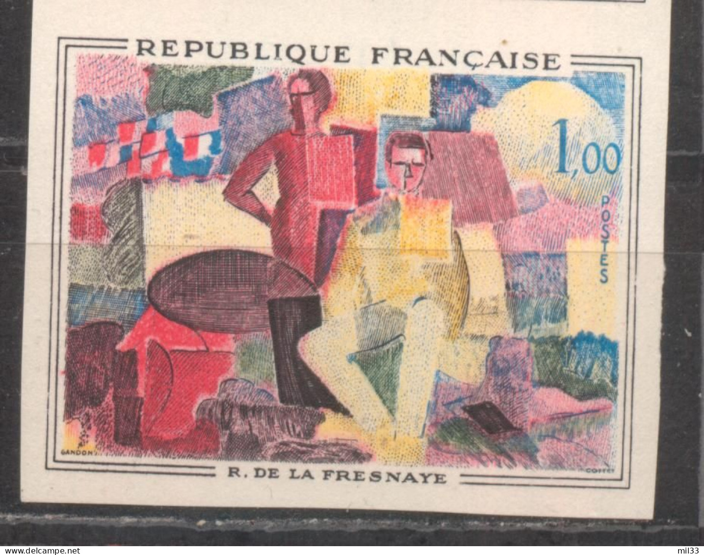 Série Artistique Roger De La Fresnaye YT 1322 De 1961 Sans Trace De Charnière - Ohne Zuordnung