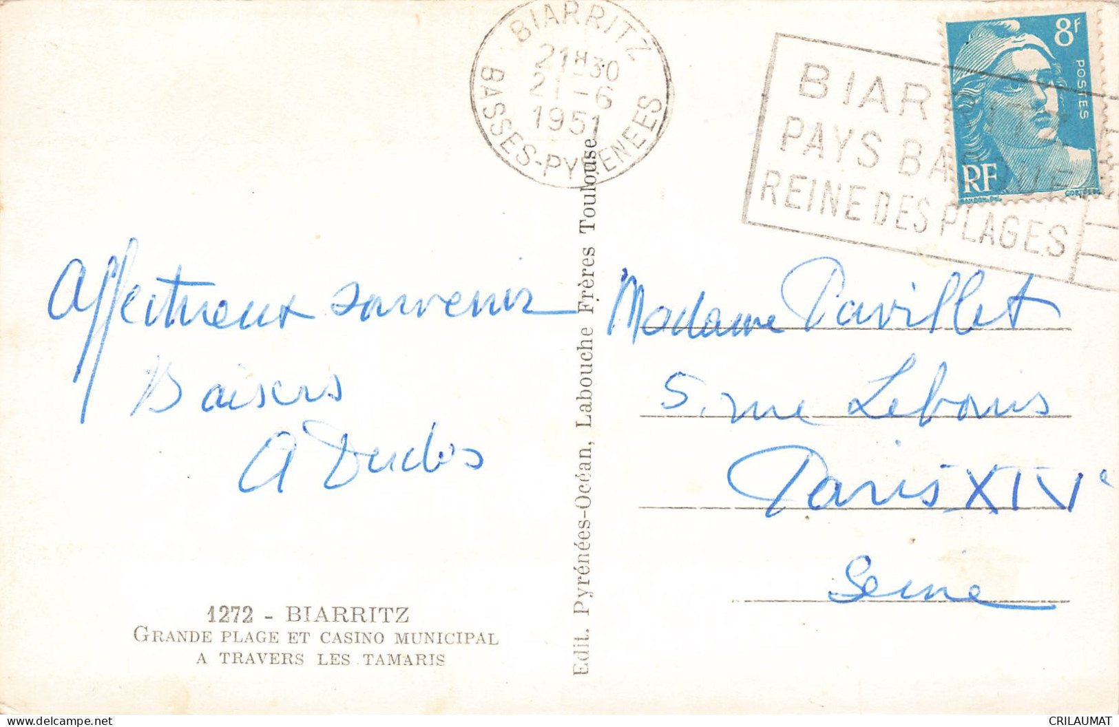 64-BIARRITZ-N°T5268-C/0189 - Biarritz