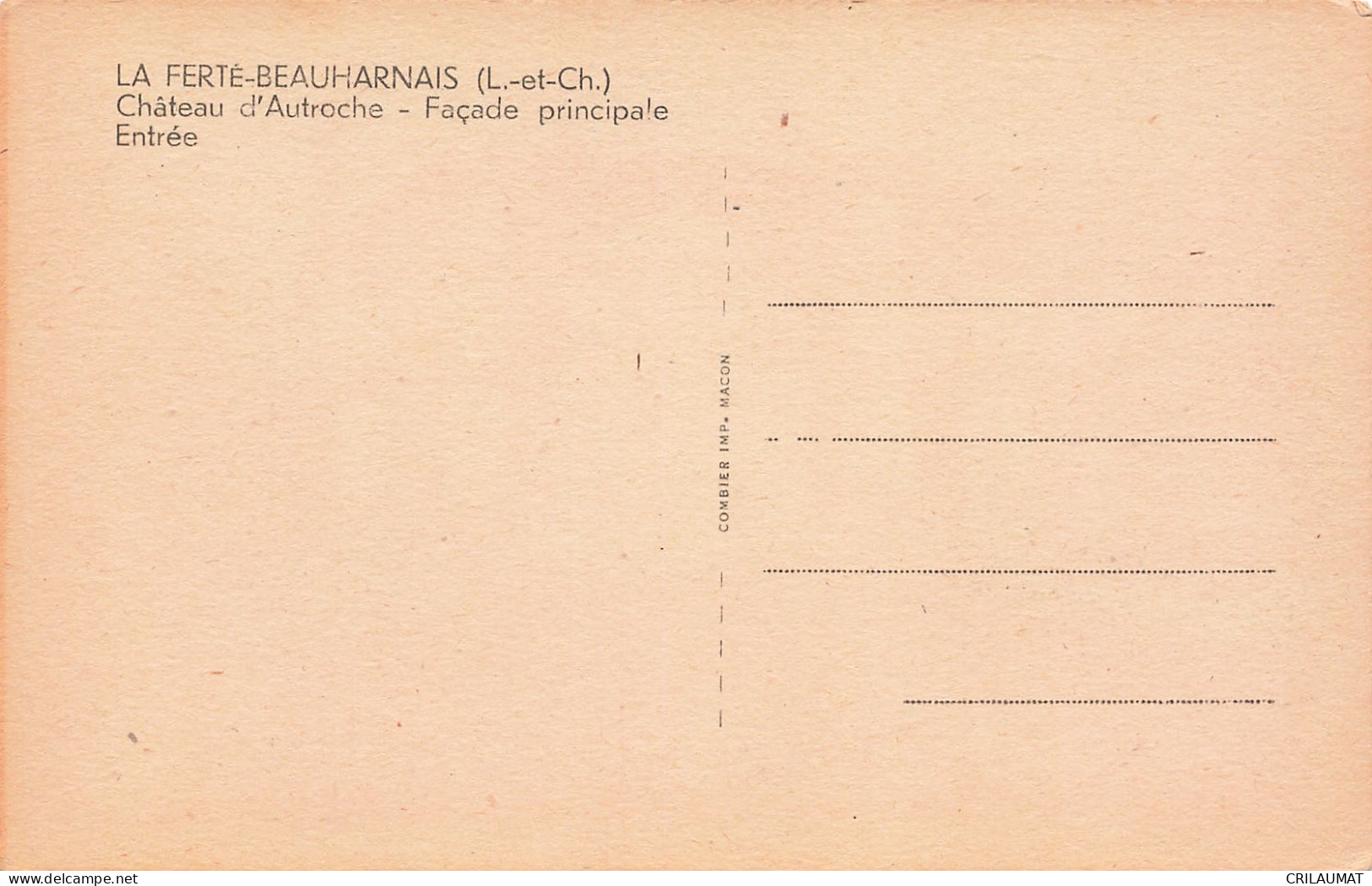 41-LA FERTE BEAUHARNAIS-N°T5268-C/0157 - Other & Unclassified