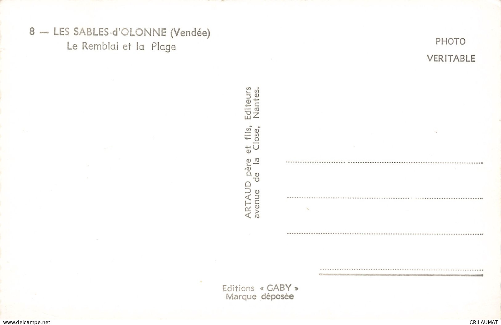 85-LES SABLES D OLONNE-N°T5268-C/0095 - Sables D'Olonne