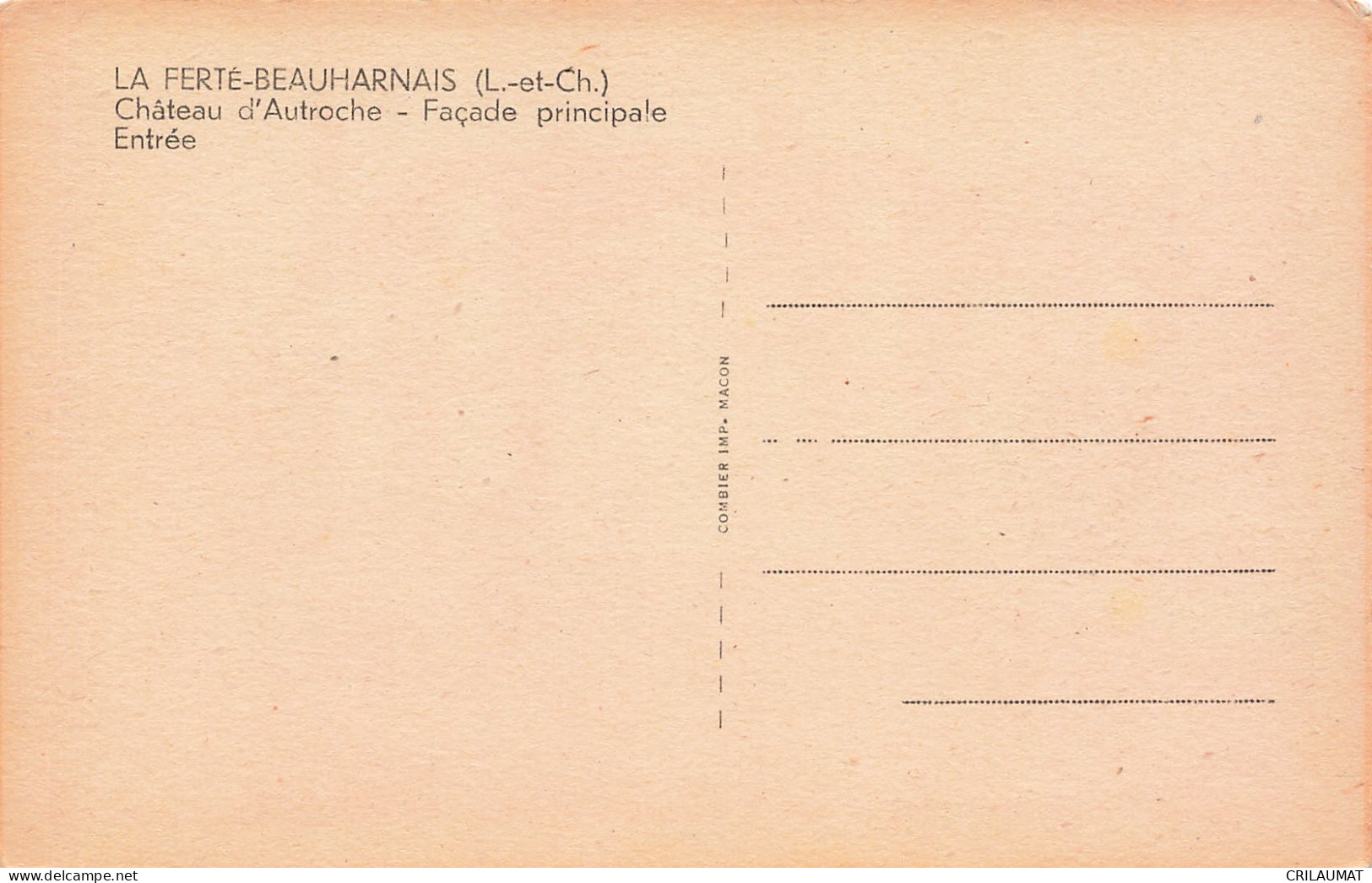 41-LA FERTE BEAUHARNAIS-N°T5268-C/0069 - Other & Unclassified