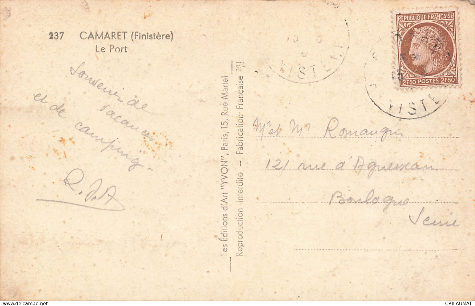 29-CAMARET-N°T5268-B/0327 - Other & Unclassified