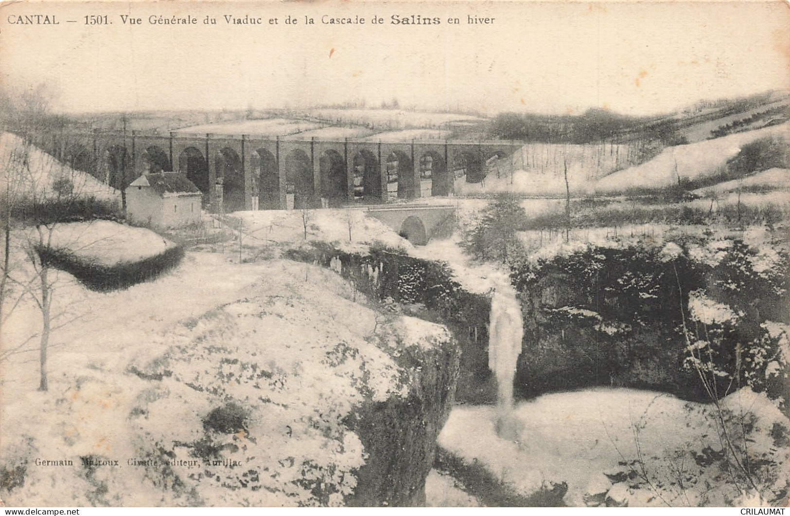 15-SALINS LE VIADUC ET LA CASCADE-N°T5268-B/0253 - Autres & Non Classés