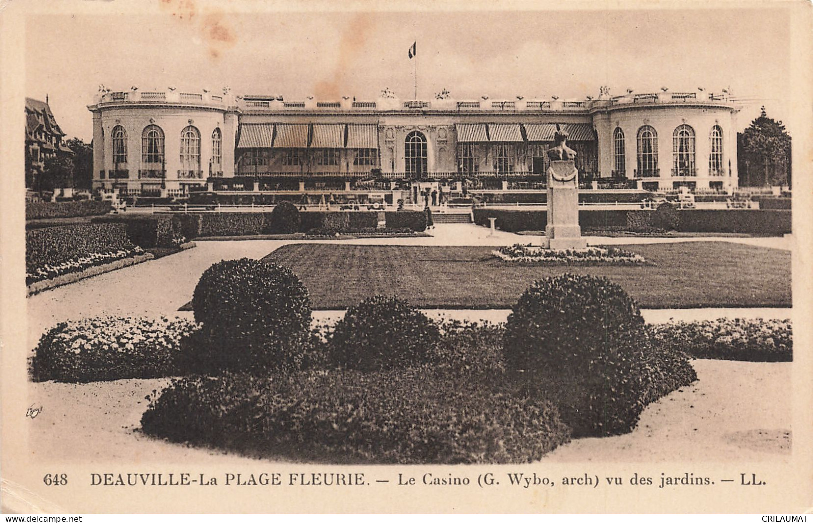 14-DEAUVILLE LA PLAGE FLEURIE-N°T5268-A/0393 - Deauville