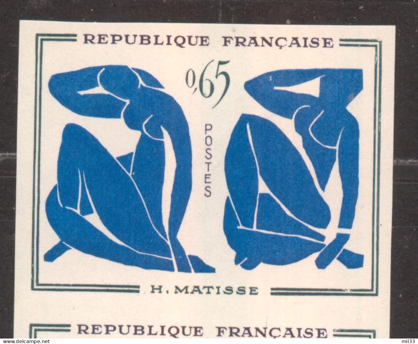 Série Artistique Henri Matisse YT 1320 De 1961 Sans Trace De Charnière - Sin Clasificación