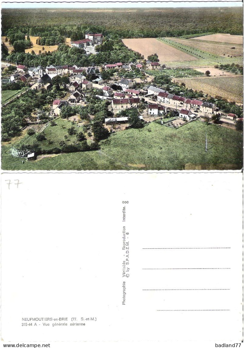 77 - NEUFMOUTIERS-EN-BRIE - Vue Générale  (non Circulée) - Sonstige & Ohne Zuordnung