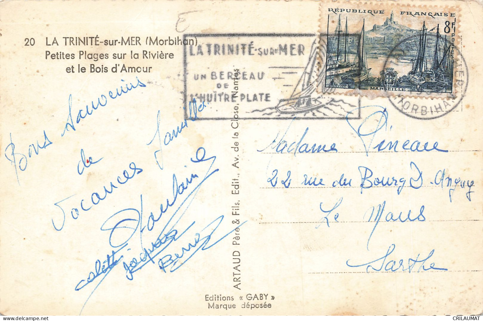 56-LA TRINITE SUR MER-N°T5268-A/0031 - La Trinite Sur Mer