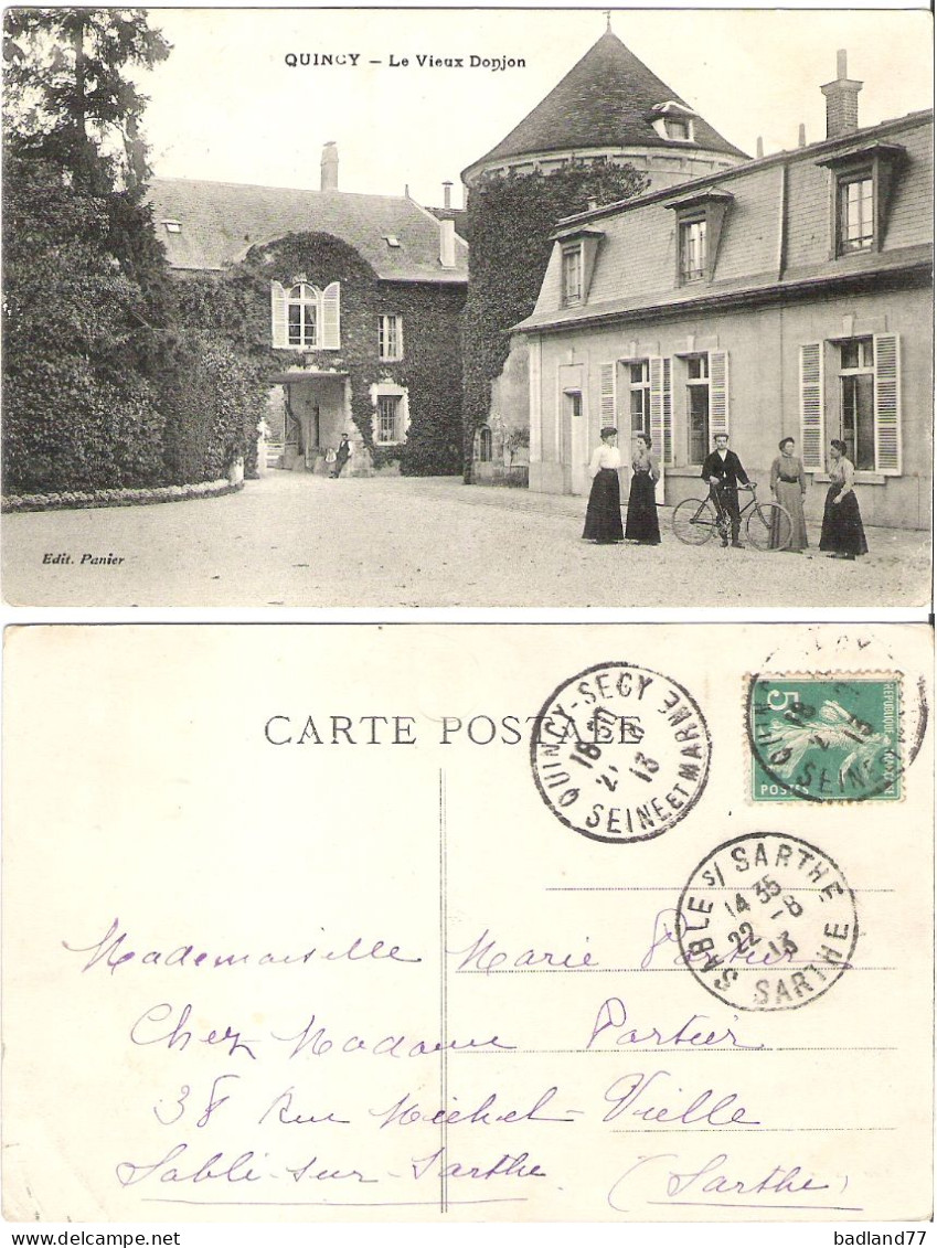 77 - QUINCY - Le Vieux Donjon   (belle Carte-animée) - Other & Unclassified